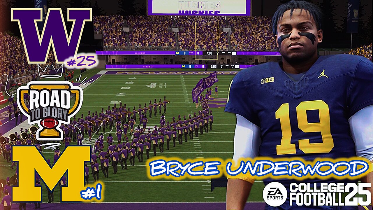 Can Bryce Underwood prevail on the road under the lights in CFB25 RTG Mode Ep. 2
