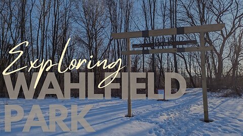 Wandering at Wahlfield Park, Snowy Winter Hike | Full Hike POV | Hiking, Nature ASMR | Kent, MI