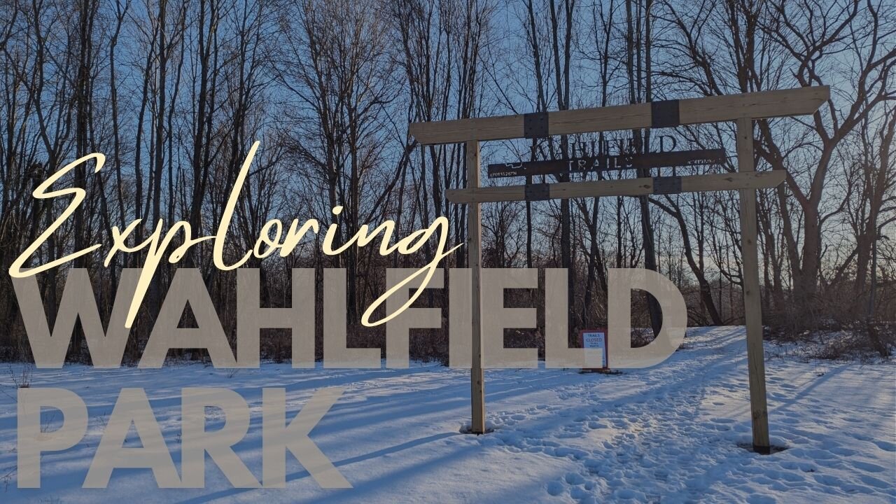 Wandering at Wahlfield Park, Snowy Winter Hike | Full Hike POV | Hiking, Nature ASMR | Kent, MI