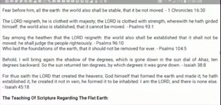 The Authority of Gods Word - Level Stationary Earth Many Scripture