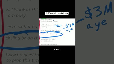 breaking down a CEO email