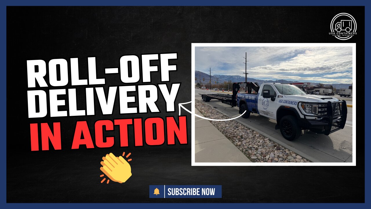ROLL OFF DELIVERY | HOW WE UNLOAD CONTAINERS | USA CONTAINERS