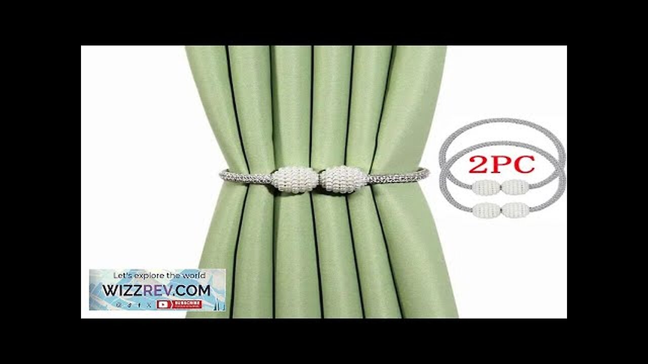 Magnetic Curtain Clips Interior Decoration Curtain Clips Pearl Balls Buckles Rope Tie Review