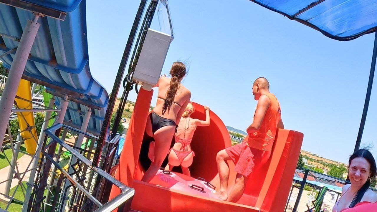 POV: CRAZIEST Waterslides at Aquapark Nessebar Waterpark