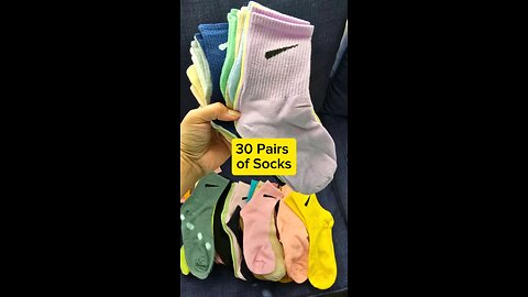 30 Pairs of Random Color Minimalist Korean Socks