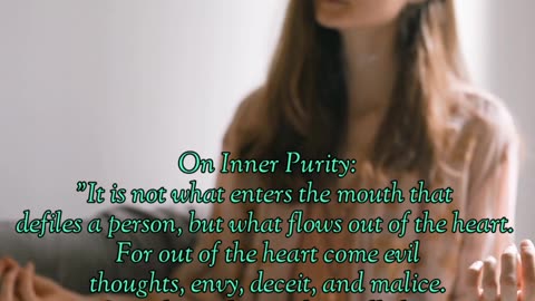 Jesus Message On Inner Purity