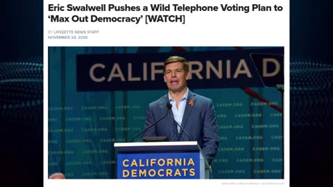 ERIC SWALWELL WHO WAS CAUGHT FCKING CHINESE SPY WANTS TO BE CA GOVERNOR BY PHONE VOTES