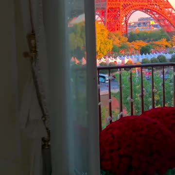 A beautiful sunset in Paris.