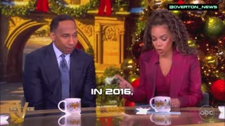 Stephen A Smith on The View schools Sunny Hostin on his take of Senator Mark Kelly