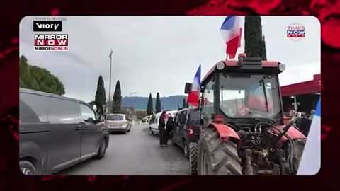 Farmer's Protest In France: Sheep Used To Block Roads To Oppose EU–Mercosur Trade Deal