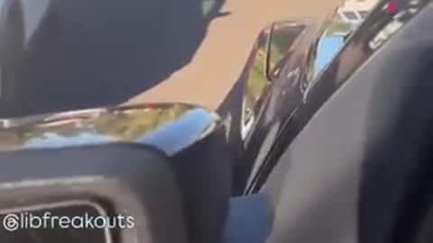 Anti-ICE leftists seen trapping and blocking in ICE agents cars with their vehicles