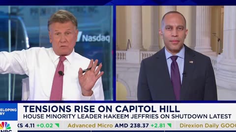 Hakeem Jefferies lying about Republicans. He is screwing over Americans