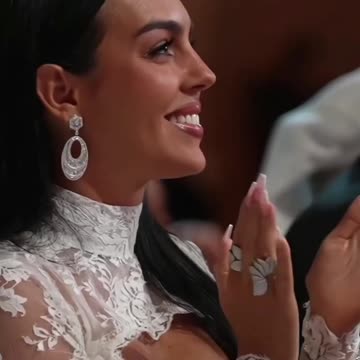 last year at the globe soccer awards ceremony with Cristiano Ronaldo