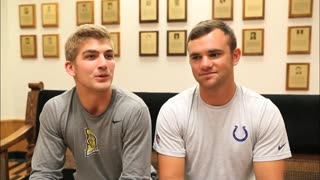 October 11, 2018 - Once Rivals, Now DePauw Teammates and Great Friends: Matt Labus & Brooks Hepp