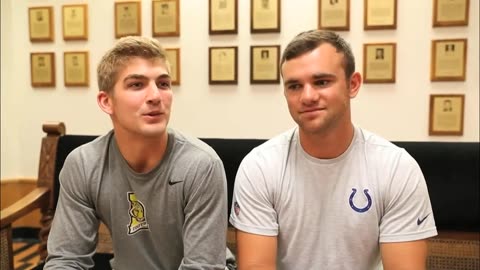 October 11, 2018 - Once Rivals, Now DePauw Teammates and Great Friends: Matt Labus & Brooks Hepp