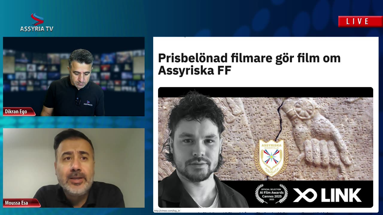 AI film about Assyriska FF - The National Team of Assyria