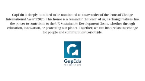 GapEdu Consulting and Training, an Icon of Change