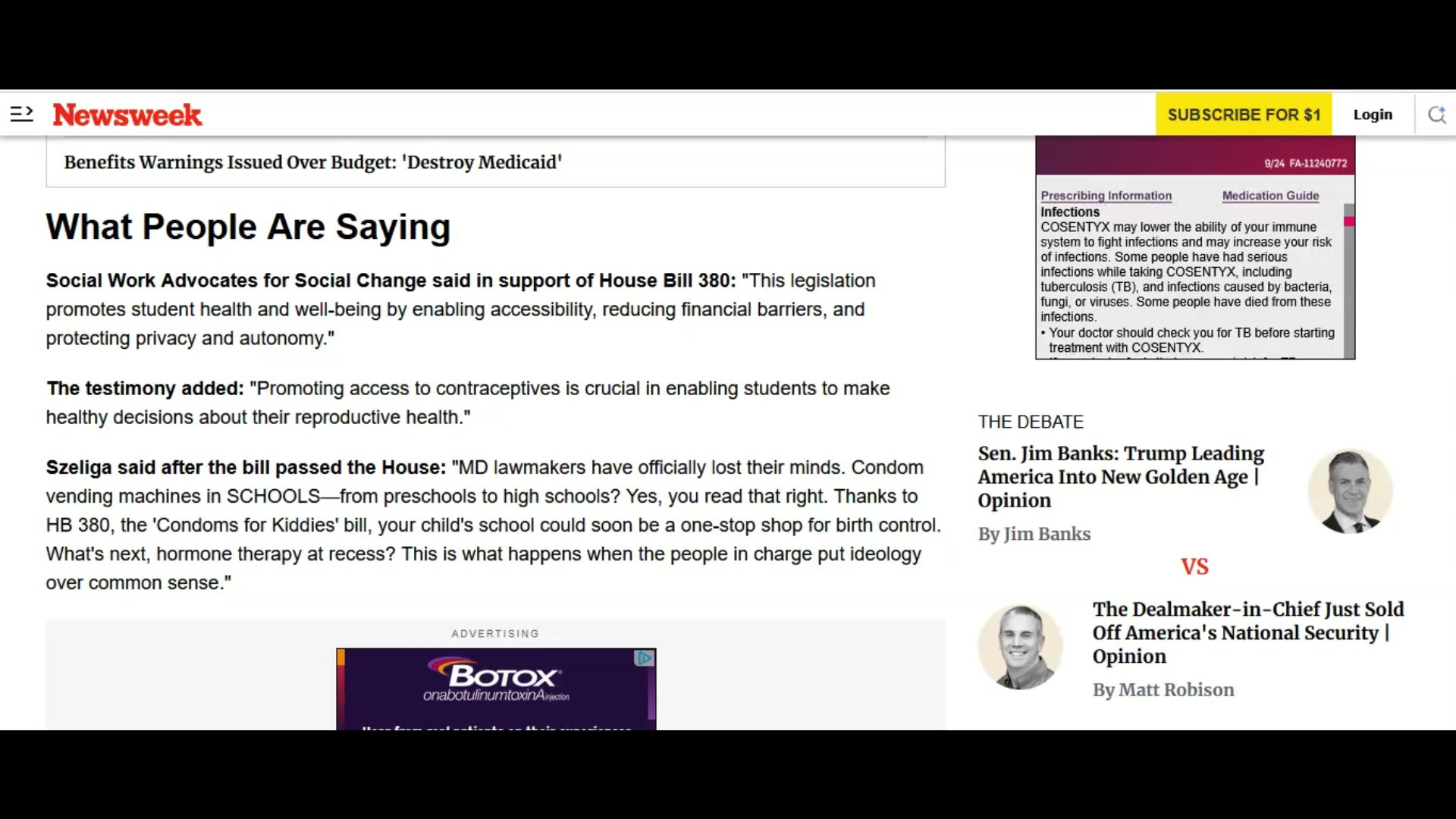 Maryland house advances Condoms for Kiddies bill