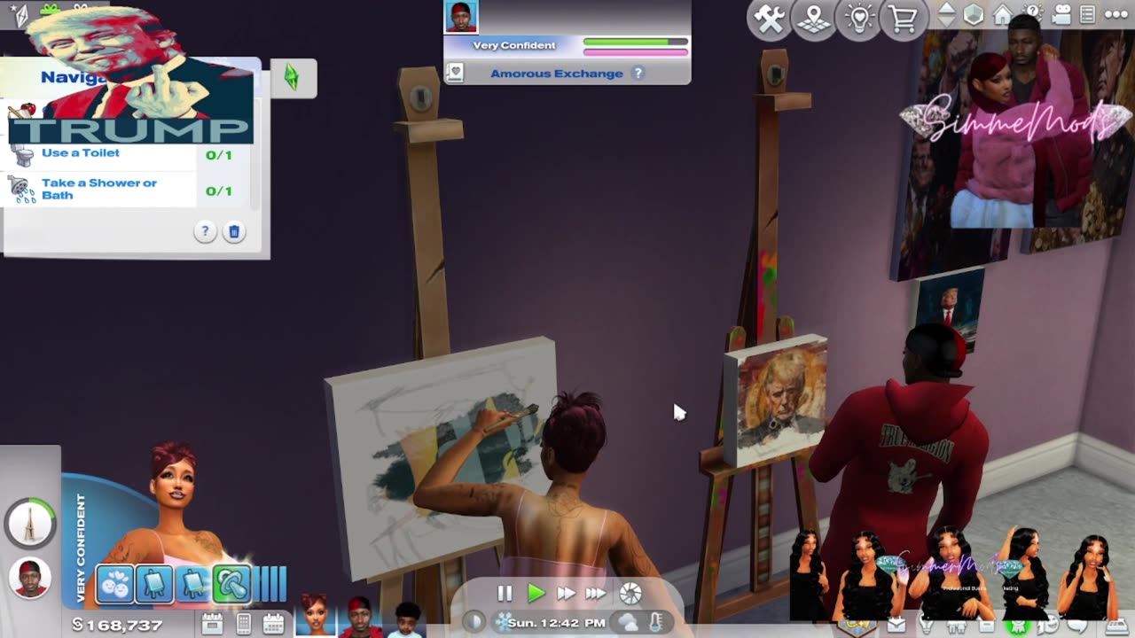 Donald Trump Painting Overrides