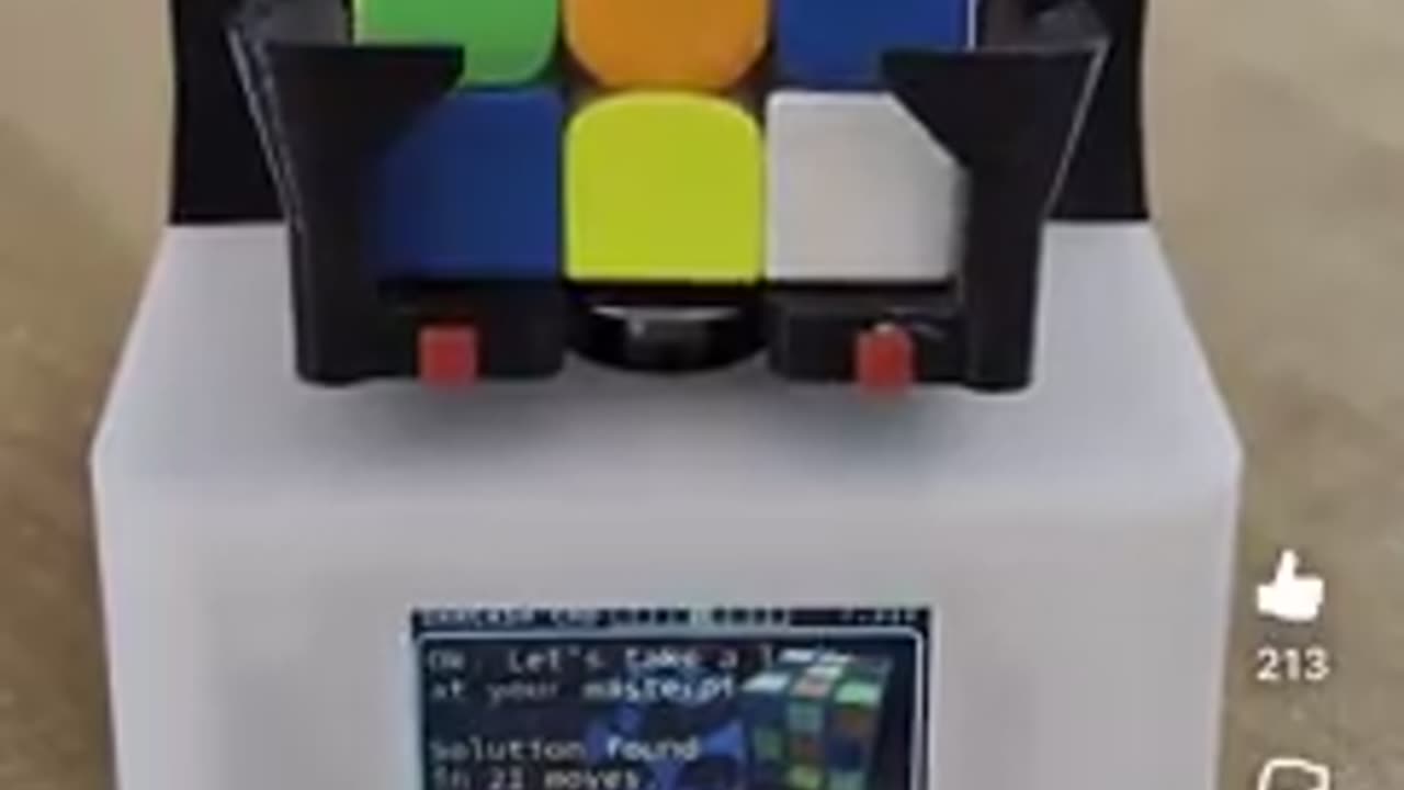 Meet 'SARCASM' - 'Slightly Annoying Rubik's Cube Automatic Solving Machine'!