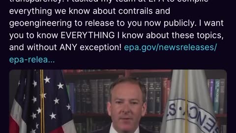 Wow… Trump just posted this about chemtrails