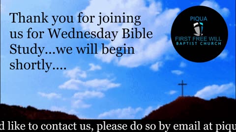 Wednesday Night Bible Study for January 7, 2026.