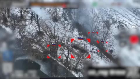 Cluster Munitions Shredding Large Groups of Russian Soldiers During Intense Battle in Kursk