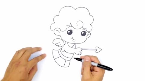 How to Draw a Cupid Drawing Lesson