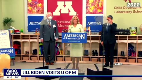 2022. Doctor Jill Biden travels to Minnesota to tout the billions of dollars