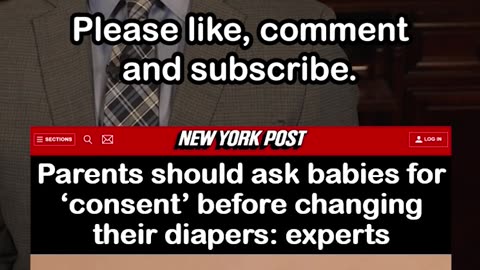 Parents should ask babies for consent before changing their diapers