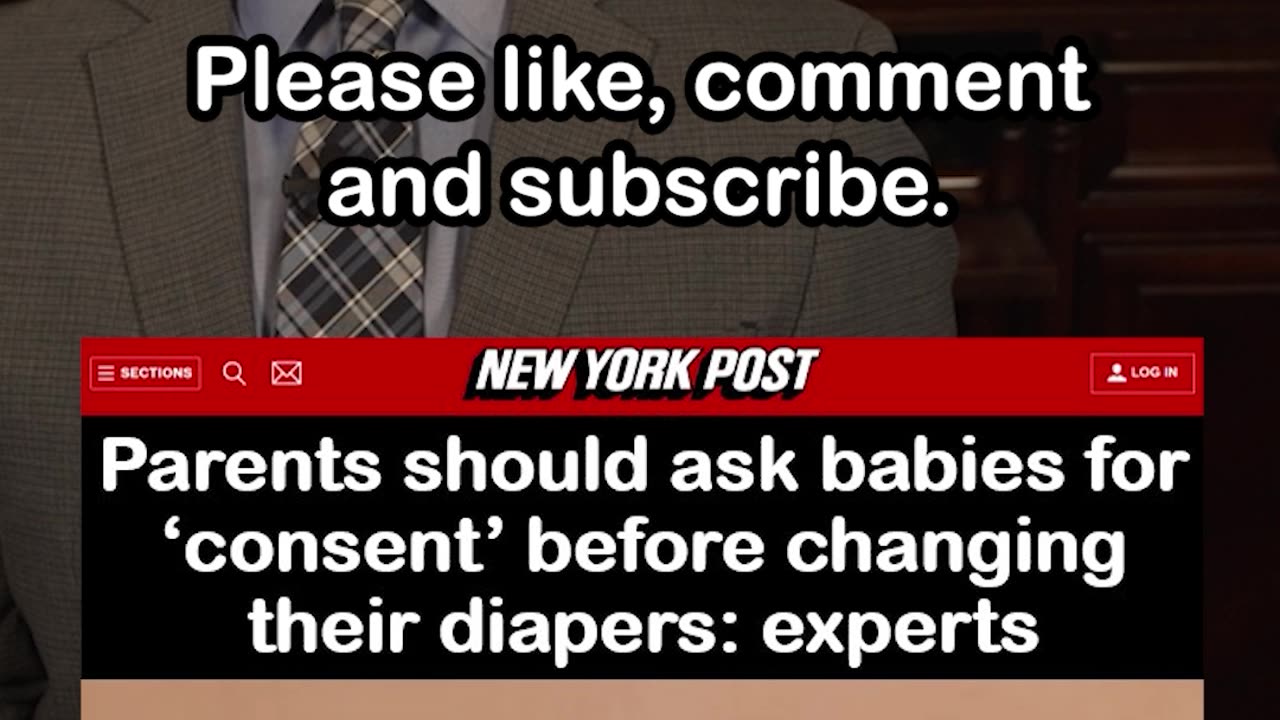 Parents should ask babies for consent before changing their diapers