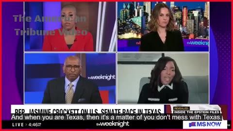 Political Commentary WATCH: Jasmine Crockett Loses It in Rambling Meltdown about Trump
