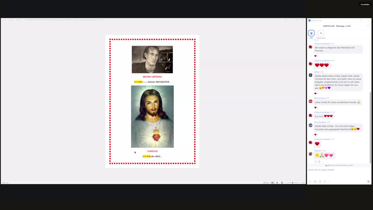 Gemeinsames Einstellen mit JG 17.11.2025