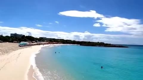 Worlds Most Beautiful Beaches 📍Sint Maarten Mullet bay beach