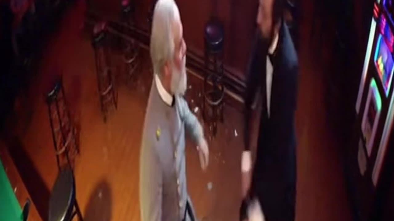 Robert E. Lee and Abraham Lincoln bar fight