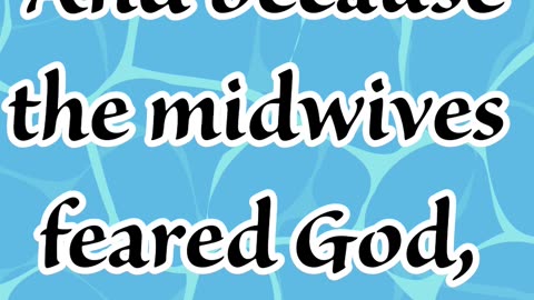 "Blessings for the Faithful Midwives" Exodus 1:21 #shorts #youtube #jesus #ytshorts #shortvideo #yt