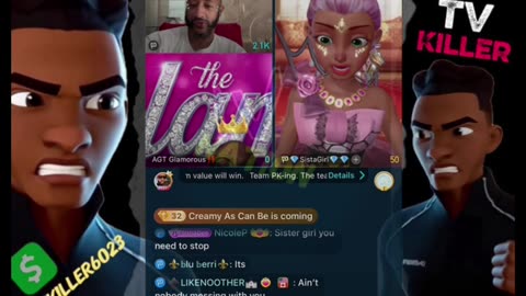 SISTA GIRL TELLS TRINA B & GLAM SHES GOING TO HOLLY MESSY CALLER