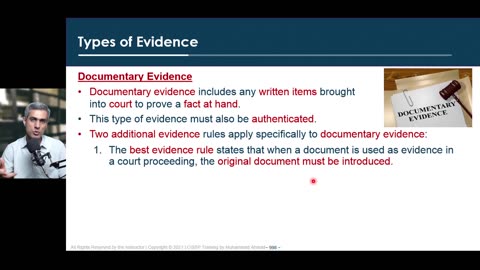 191 - Domain 7 -71 Evidence and types of Evidences