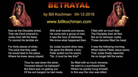 BETRAYAL! -- an original song by Bill Kochman.