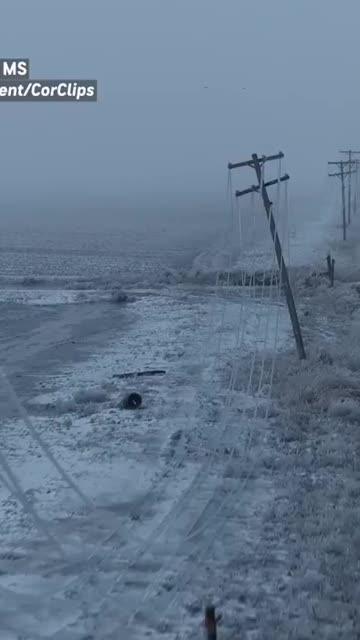 Power is gonna be out for weeks in some places.