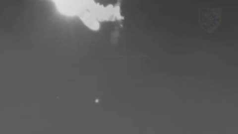 Incredible Footage of a Ukrainian SAM Engaging Russian Shahed Drone Overnight