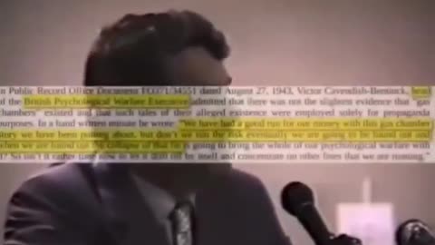 David Irving: Britian's Psychological Warfare Execeutive Was Behind Gas Chamber Lies