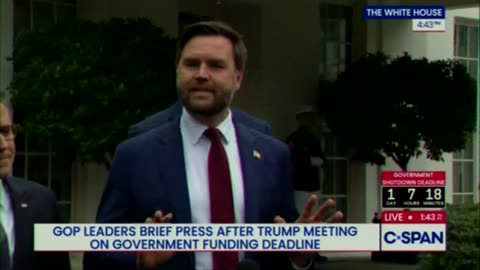 🚨 BREAKING: After meeting with Schumer and Jeffries, JD Vance says he...