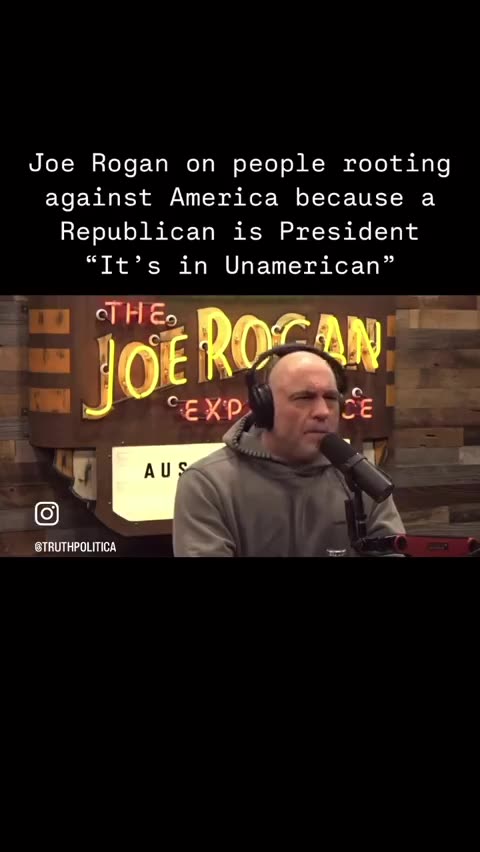 Joe Rogan slams people who are rooting against America just because Trump is president.