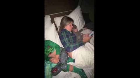Man Wakes up his wife to share the great news with her about Maduro being captured!
