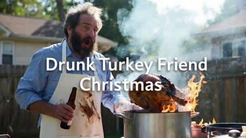 Drunk Turkey Friend Christmas