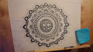 LOTUS FEET MANDALA DRAWING...RAMMM RAMMM RAMMM...