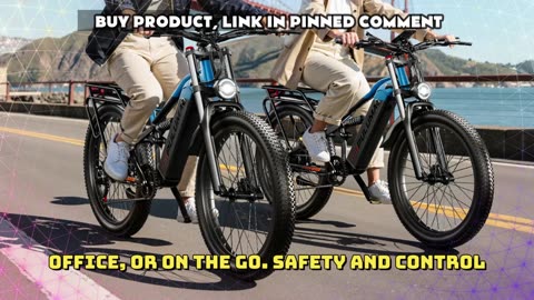 PULUMA PE86 Electric Bike 1000W Motor 48V 20AH Battery 26 Inch Fat Tire Electric Bike