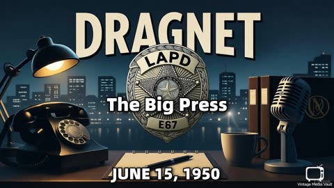 Dragnet - The Big Press - June 15, 1950 - Classic Police Radio Drama