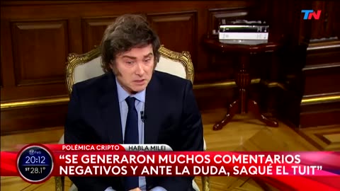 Entrevista amañanada a Javier Milei relacionada con su presunta cripto estafa